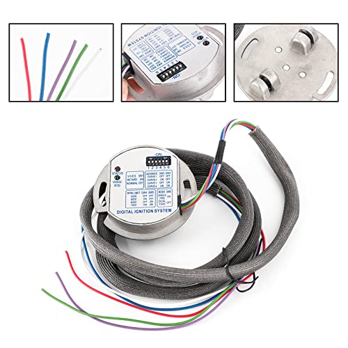 Topteng Motorcycle Single Fire Electronic Ignition Module fits for Harley Evolution, Ultima, Revtech, Shovelhead, & any Evolution