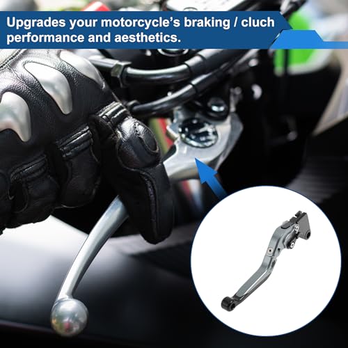 YZF-R7 Brake Clutch Levers for Yamaha 21-25 6 Position - color: Titanium Handle Black End