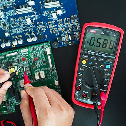 UNI-T Multimeter Kit UT139B, Volt Ohm Meter Capacitor Tester Frequency Meter True RMS Auto/Manual Ranging 4000 Counts - size: UT139B
