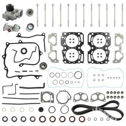 EJ25 EJ251 EJ253 Head Gasket Set & Timing Belt Kit w/Water pump- Fit For Subaru 2.5L 2000-2005, Replace #ES72212, HS26170PT-1 - color: set7