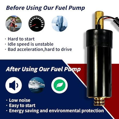 21545138 Electric Fuel Pump For Volvo Penta 5.7OSXI 5.7OSI 5.7GXI 5.7GI 5.0GXI 5.0OSI 4.3GXI 4.3OSI Marine/Outboard Engines OE: 21608511 3594444 21545138 21397771 3861355 3860210 - size: FP4007