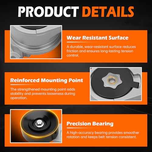 GAHA Belt Tensioner Pulley Assembly for Lexus IS300 SC300 GS300 - size: 166200W026