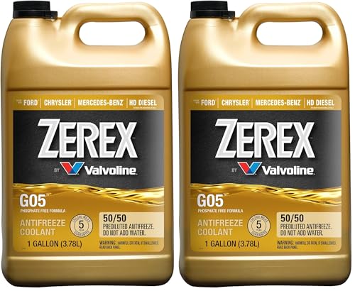 Zerex G05 Phosphate Free 50/50 Ready-to-Use Antifreeze/Coolant, 1 GA (Pack of 2) - size: 1 GA (Pack of 2)