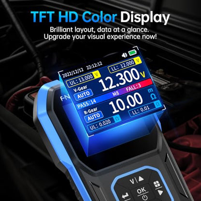 FNIRSI HRM-10 Precision Voltage Internal Resistance Battery Tester - size: HRM-10 Plus