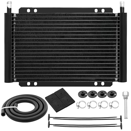 Transmission cooler, Aluminum trans cooler, Black transmission cooler kit