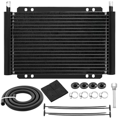 Transmission cooler, Aluminum trans cooler, Black transmission cooler kit