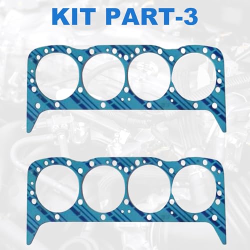 260-1045 Full Engine Gasket Set, 1955-1980 SBC 283 302 307 327 350 V8 Gasket Kit for Chevy C10 C20 Caprice Impala for Buick Century Skylark for Olds - size: KS2600