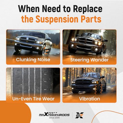 maXpeedingrods 2Pc 4WD Front Lower Control Arm for Dodge Ram 1500 2006-2008