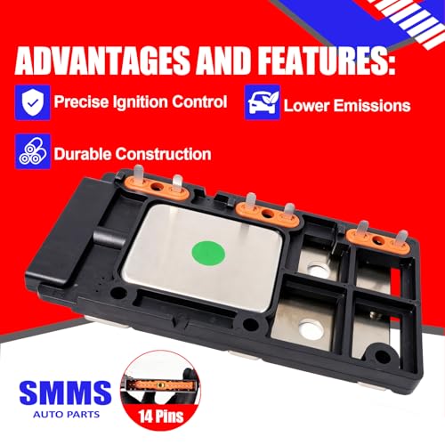 SMMS Engine Ignition Control Module for Buick for Chevrolet for Pontiac for Oldsmobile 3.8L V6, Replaces OE 12617924 10469470 10475225 10494012 D1940A D1977A