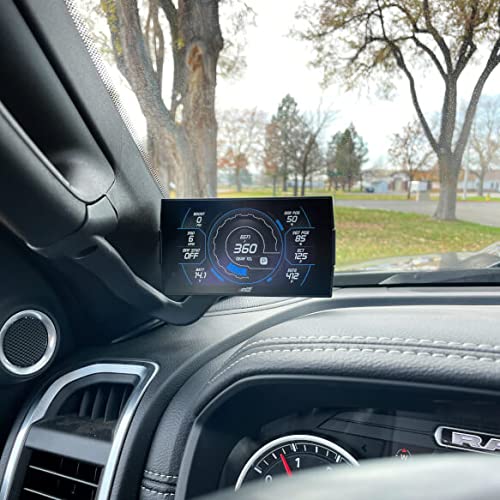 Edge Insight CTS3 Touch Screen Gauge Monitor 84130-3 & A-Pillar Mount 38603 Compatible with 2019-2020 Ram 1500/2500/3500 Diesel 6.7 6.4 5.7 HEMI V8 Gas Cummins