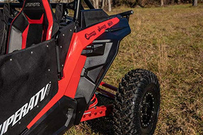 SuperATV Fender Flares Mud Guards for 2014-2023 Polaris RZR XP 1000 / XP 4 1000 | Extreme Durability | Additional 8.5” of Protection | Front and Rear - size: Front & Rear