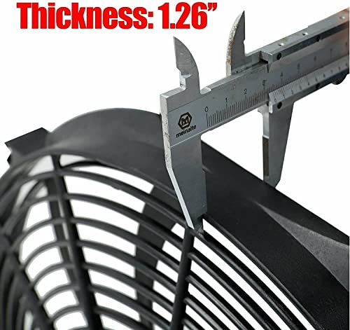 16 inch Electric Radiator Fan with Thermostat Wiring Switch Relay Kit - size: 16 Inch
