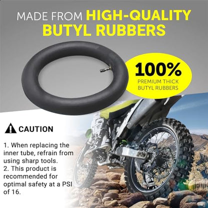 AR-PRO (4-Pack) 2.50/2.75-10 Dirt Bike Replacement Inner Tubes Heavy Duty|Compatible with Honda Crf50 /Xr50, Razor MX650 / MX500, Suzuki DRZ70 / JR50, Yamaha PW50 - size: 2.50/2.75-10" (Pack of 4), TR4 Valve