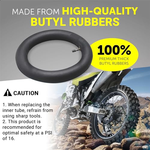 AR-PRO (2-Pack) 2.50/2.75-10 Dirt Bike Replacement Inner Tubes Heavy Duty|Compatible with Honda Crf50 /Xr50, Razor MX650 / MX500, Suzuki DRZ70 / JR50, Yamaha PW50 - size: 2.50/2.75-10", TR4 Valve