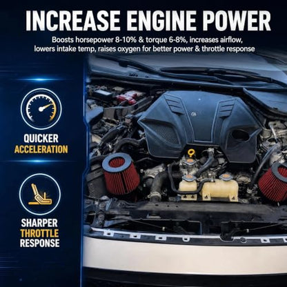 Cold Air Intake with Heat Shield Fit for 2016-2024 Infiniti Q50 Q60 3.0L Twin Turbo VR30DDTT, Increased Horsepower & Throttle Response - color: 2016-2024 Infiniti Q50 Q60 3.0L with Heat shield