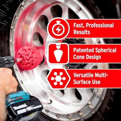 Mothers PowerCone 360, Polishing Tool with Quick Swap Bit (05146)