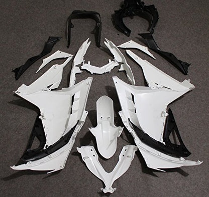 Unpainted Motorcycle Fairing Kit Fit For 2013 2014 2015 2016 2017 Kawasaki NINJA 300 EX300 EX300A EX300B/NINJA 250 2013-2015,ABS Plastics Bodywork Fairings