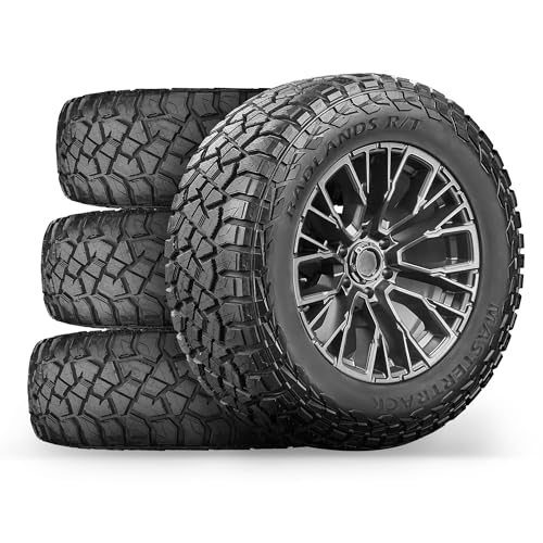 4-pack：Mastertrack BADLANDS RT 33X12.50R20LT 119Q 12 Ply F Rugged Terrain SUV Light Truck Tire 33/12.50/20-Includes 3-Year Road Hazard Warranty（Tire Only） - color: 4 pack