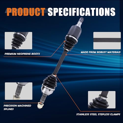 KUIPERAUTO CV Axle Shaft Assembly 39101ET80C 39101JA010 Compatible with Nissan Altima 2007-2013 Compatible with Rogue 2011-2013 Compatible with Rogue Select 2014-2015, Front Left Driver Side - style: Front Driver Side