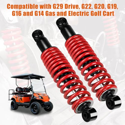 MOSNAI Heavy Duty Golf Cart Rear Shocks for Yamaha G14 G16 G19 G20 G22 G29 - color: Red