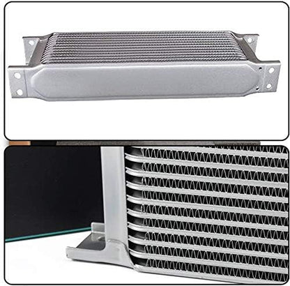 G-PLUS Engine Transmisson Oil Cooler Kit + Oil Cooler Sandwich Plate Replacement 25 Row Aluminum Fit for BILLET LS1 LS2 LS3 LSX VE HSV - color: Silver, size: LS1 LS2 LS3