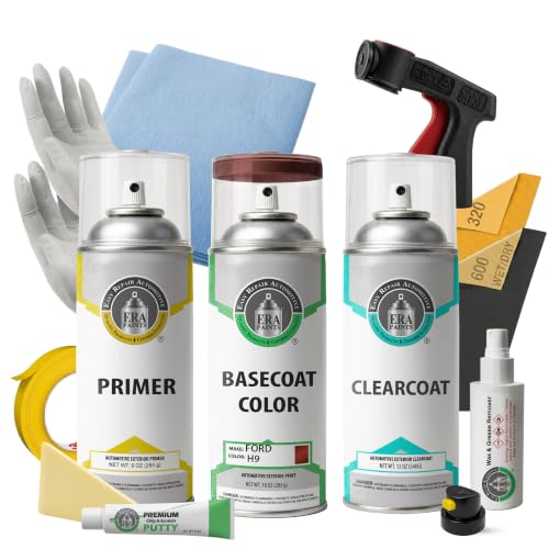 ERA Paints - H9 - Bronze Fire Metallic for FORD Exact OEM Color Match Automotive Touch Up Paint for Cars - Spray Paint with Premium Spray Nozzle - Pro Kit - Made in USA - style: Spray - Pro Kit