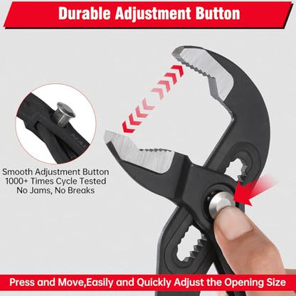 10inch Water Pump Plier for Home Repair‌ Comfortable Grip Pliers Hand Tools Adjustable Plier - size: 10 inch