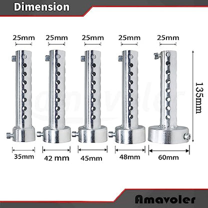 2 Pcs Motorcycle Exhaust Silencer Motorbike Muffler Insert Baffle Silencer Universal (silver-48mm,2Pcs) - color: silver-48mm