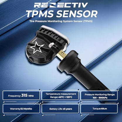 RENECTIV GM TPMS Sensor, 315MHz Tire Pressure Monitoring System Sensor - size: 13598772/1