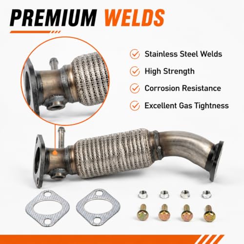 52577 Flex Exhaust Pipe for 2009-2010 Kia Rondo & Kia Optima 2.4L FP04 - size: Rondo / Optima