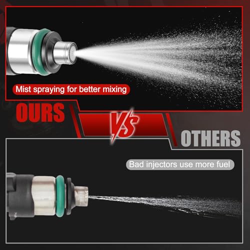 0280158007 Fuel Injectors Set of 6 Compatible with 2012-2021 NV1500 4.0L - color: F-0280158007