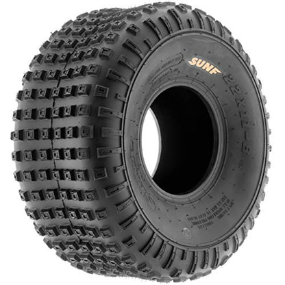 Set Pair of 2 SunF Go Kart/ATV Knobby Sport Tires 22x11-8 22x11x8 6 PR A011 - size: 22x11-8