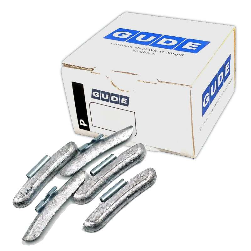 Generic GUDE Tire Wheel Weights REG P Type (Fe) Coated Steel Spring Steel Clip On - Choose Size - 25 Pack (2 oz) - size: 2 oz
