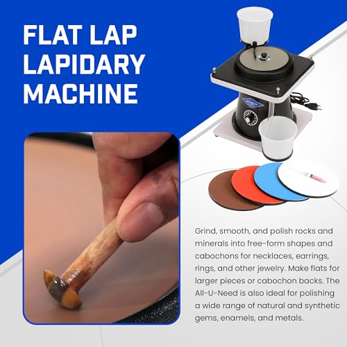 Hi-Tech Diamond 6" All-U-Need Lapidary Machine, Rock Polishing Kit - style: 6" All-U-Need