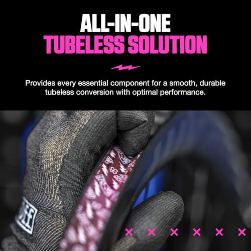 Muc-Off Ultimate Tubeless Setup Kit, Road/Gravel, 21mm Tape, 44mm Valve - style: Road/Gravel 44mm