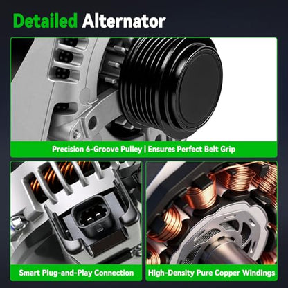 84143540 New Alternator Fit for Chevy Silverado 1500,14009N,170A 12V - size: 14009N