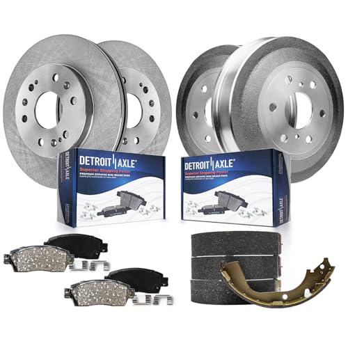 Detroit Axle - 8pc Brake Kit for 2009-2013 Chevy GMC Silverado Sierra 1500 - size: 8PR50755/KIT
