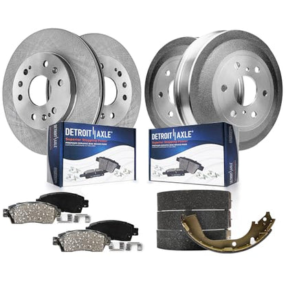 Detroit Axle - 8pc Brake Kit for 2009-2013 Chevy GMC Silverado Sierra 1500 - size: 8PR50755/KIT