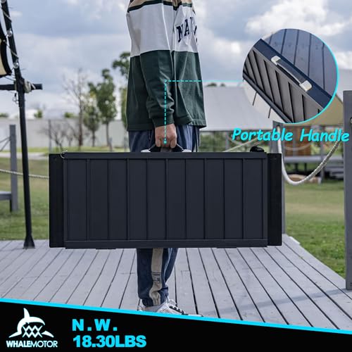 WHALEMOTOR Black Portable Wheelchair Ramp, 3FT No-sew Non-Slip Aluminum Wheelchair Ramp, Folding Portable Wheelchair Ramps for Home, Weight Capacity Up to 800 LBS, Loading Dock Plates - size: 3FT Using height 3-9"