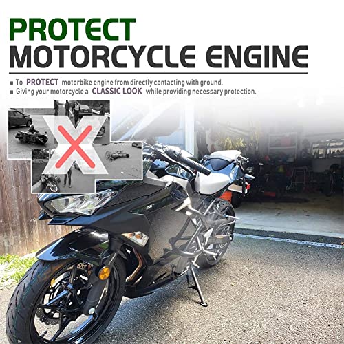 Motorcycle Ninja400 Ninja250 Highway Stunt Cage Crash Bar Engine Guard Side Frame Falling Protector Bumper for Ka.wasaki Ninja 400 250 Ninja-400 Ninja-250 2018 2019 2020 2021 2022 2023 Parts