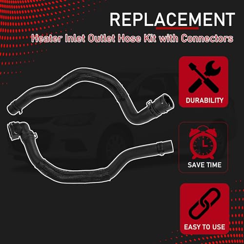 Heater Inlet Outlet Hose w/Connectors Fit for 13-18 Sonic
