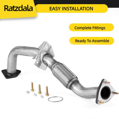 73046 Exhaust Flex Pipe, Direct Replacement for 15-16 Honda CR-V 2.4L CRV4F - size: 2015-2016 Honda CR-V