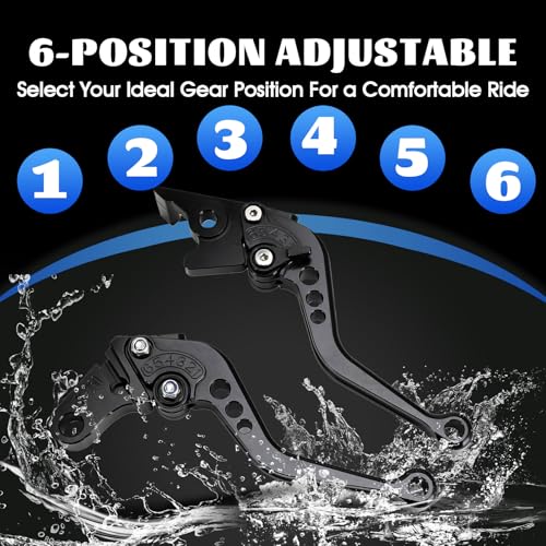 Brake Clutch Levers CNC for GROM 125 14-26 CB300R Monkey 125 18-25 CBR500R CBR500F CBR500X 13-21 CBR300R/F/FA 14-21 CB400F/R 13-15 CBR250R 11-15 Motorcycle Adjustable Lever Black