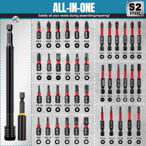 80PCS Magnetic Impac Nut Driver Set, Metric & SAE Socket Set, Storage Box - size: 80-Piece