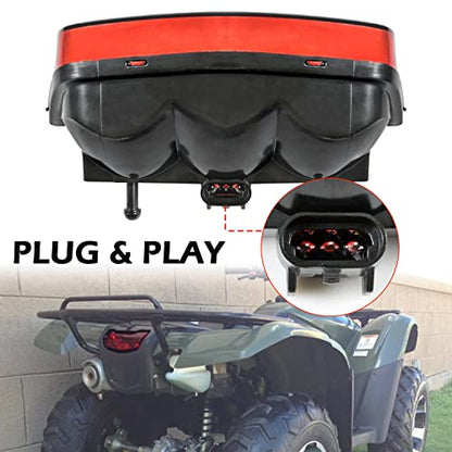 SAUTVS 1PC Red LED Tail Light for Honda TRX 420 500 FA Rancher 2007-2022