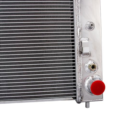 4 Row Aluminum Radiator for 2003-2014 Chevrolet Silverado GMC Yukon 1500 2500 3500 6.0L V8, Full Performance Aluminium Radiators, Automotive Replacement Radiator