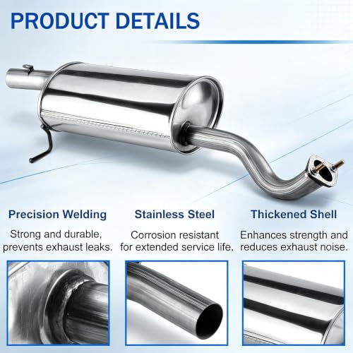 Exhaust Rear Muffler Compatible with Honda CR-V 2.4L 2015-2016 CRV45 - size: 15-16 Honda CR-V