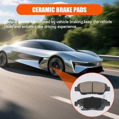 D1394 Front Ceramic Brake Pads Kit Fit For Honda CR-Z 2011-2015, For Honda Fit 2009-2020 - style: HZ1394