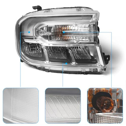 Headlight Assembly for Ford Maverick w/LED DRL 2022 2023 2024 RH - color: Right