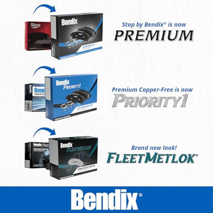 Bendix Priority1 CFM641 Semi-Metallic Rear Brake Pads for Select Models Chrysler 300M, Cirrus, Intrepid, Neon, PT Cruiser, Sebring, Stratus, Dodge Plymouth Breeze, Neon - size: CFM641